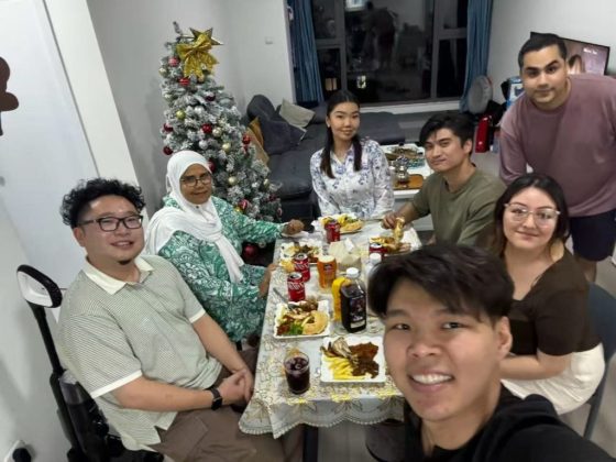 Family dinner table